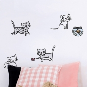 Cats Wallsticker by Eva Mouton