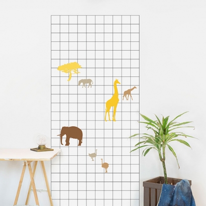 Magnet Wall Sticker: Jungle Animals