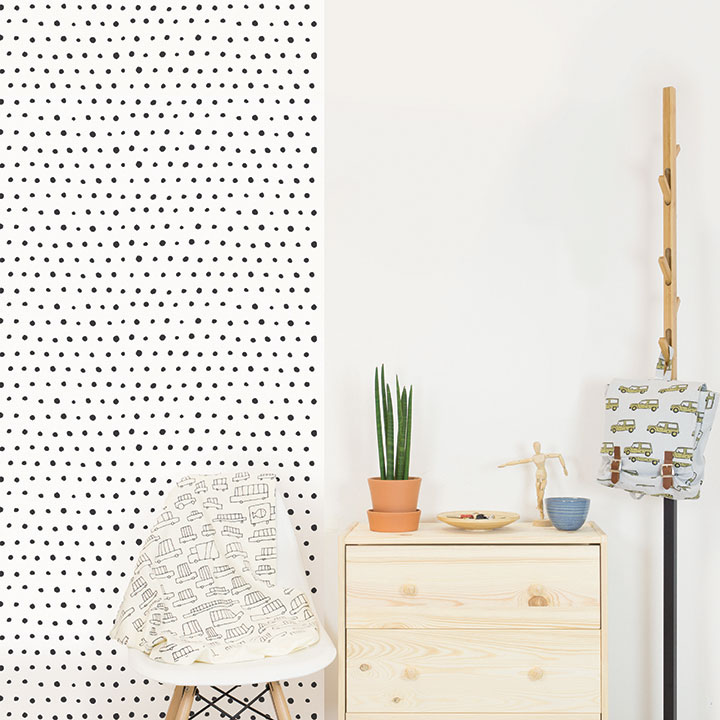 Wallpaper repositionable dots